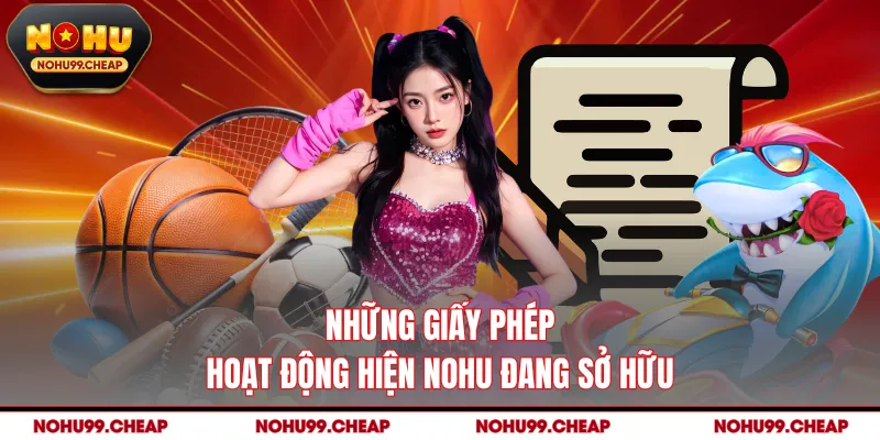 Những giấy phép hoạt động hiện NOHU đang sở hữu